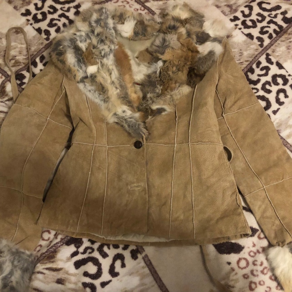 Leather coat